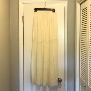 Lace maxi skirt